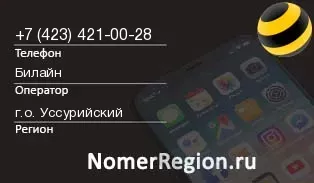 Кто звонил с 4234210028 - регион и оператор
